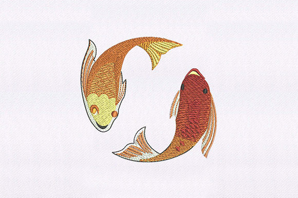 Koi Carp Fishes Design