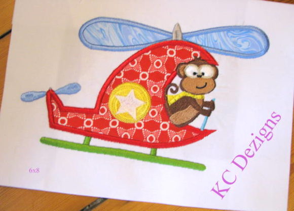 Safari Pilot Monkey Applique