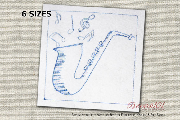 Saxophone Lineart Design