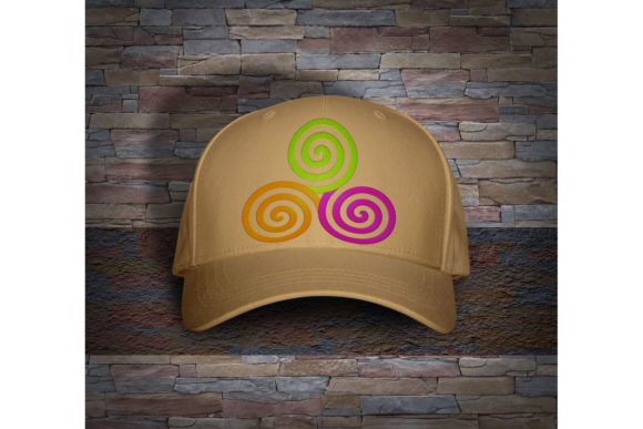Three Colors Triskelion Spiral